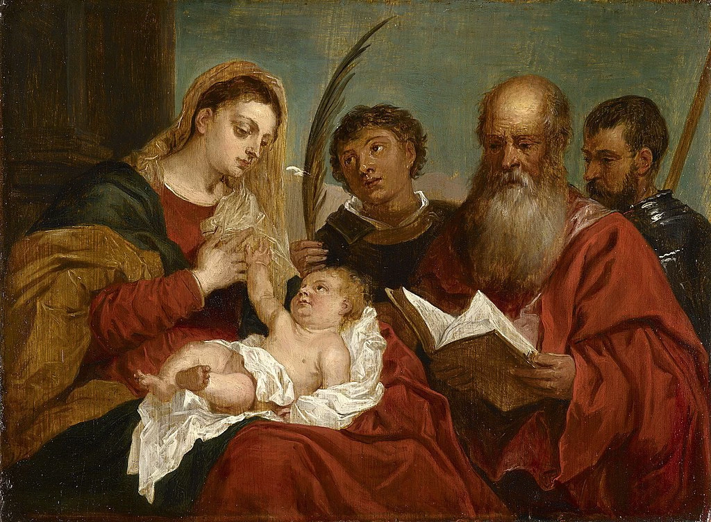 La Vergine con il Bambino e i Santi Stefano, Girolamo e Maurizio - Royal Collection